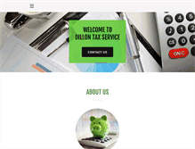 Tablet Screenshot of dillontax.com